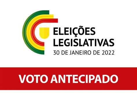 inscrição voto antecipado legislativas 2022